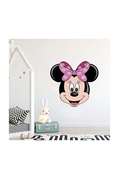 Sticker Sepetim Minnie Mouse Portre 2 Çocuk Odası Dekoratif Duvar Sticker
