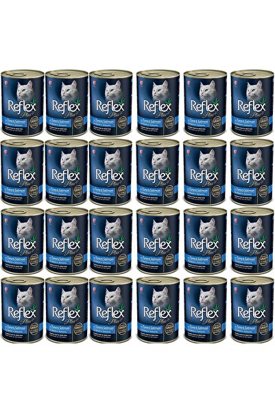 Reflex Plus Tuna Ve Somonlu Soslu Kedi Konservesi 400 Gr 24'LÜ SET