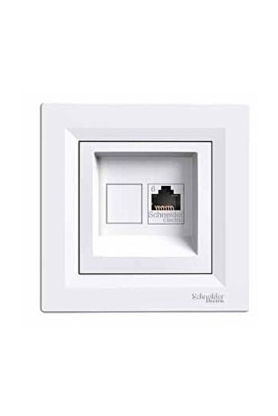 SCHNEIDER Electric Eph4700121 Asfora Tekli Rj45 Cat6 Utp Çerçeveli Beyaz