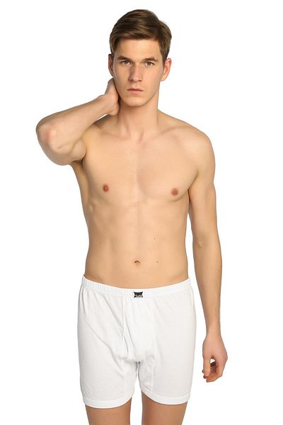 Tutku Men's White 2 Pack Ribbed Cuffed Panties