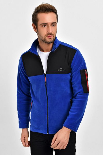 DYNAMO Men's Saks Zippered Pocket Fleece Jacket