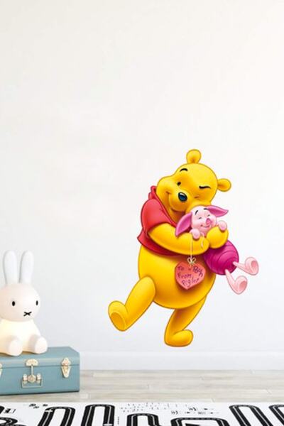 Sticker Sepetim Winnie The Pooh Çocuk Odası Duvar Sticker