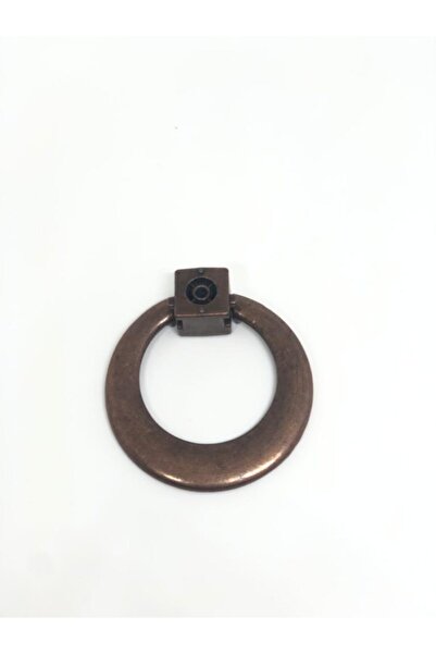 İNTERİO Ay Halka Tek Vidalı Kulp Modelleri Dolap Çekmece Mobilya Mutfak Kulpu Antik Bakır Renk