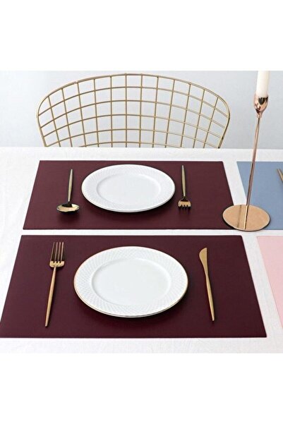 Viluxe 6 Adet Deri Amerikan Servis 35x43