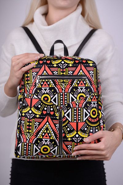 Housebags Γυναικείο σακίδιο πλάτης Yellow Striped 936