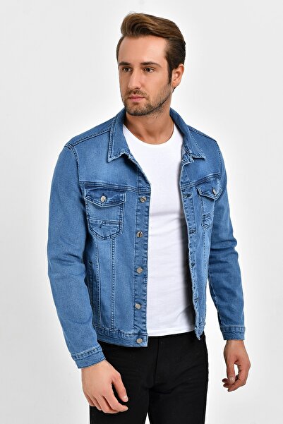 DYNAMO Чоловіча джинсова куртка з лайкри Mavi4 Slim Fit