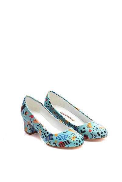 Streetfly Pantofi clasici cu toc pentru femei colorați MDM1564