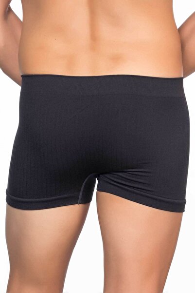 Emay Ανδρικό μαύρο ανδρικό μπόξερ χωρίς ραφές 2102S