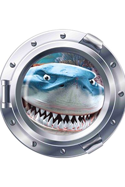 Sticker Sepetim Buzdolabı Köpek Balığı Sticker