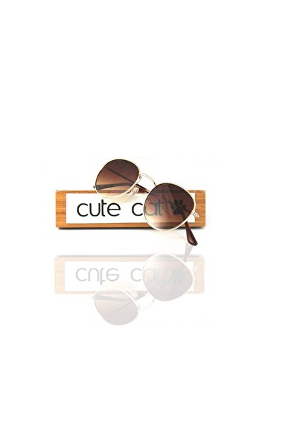 CUTE CAT Unisex Güneş Gözlüğü ccfltrdbrwn