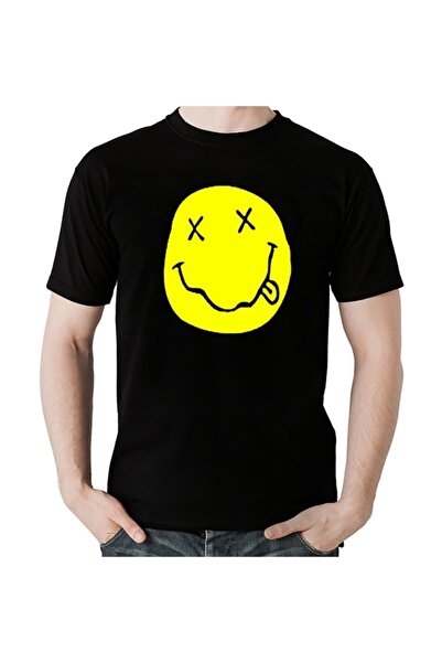SCUBAPROMO Nirvana Smile crna muška majica