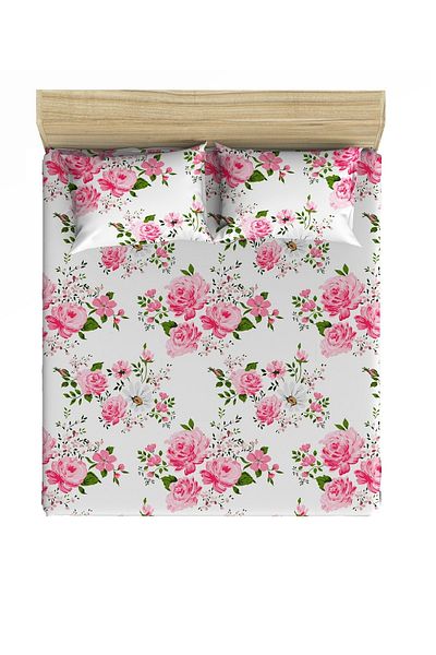 Maki Lamus Pink 120x200 Single Elastic Sheet Set