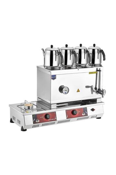 Remta Doğalgazlı Çay Kazanı Dört Demlikli 58 Lt Çay Ocağı