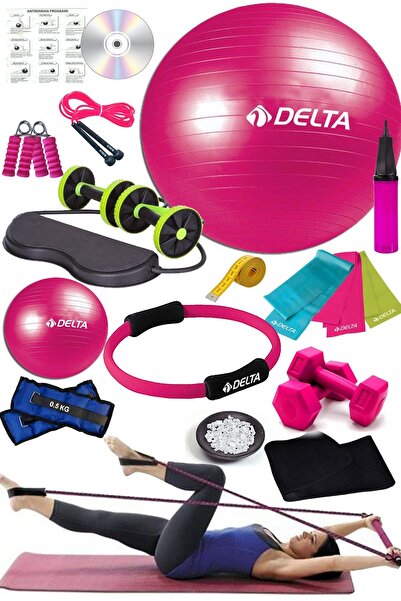 Delta Full Pilates Seti Topu Tam Set Pilates Çemberi Pilates Minderi Mat Studio Revoflex Dambıl
