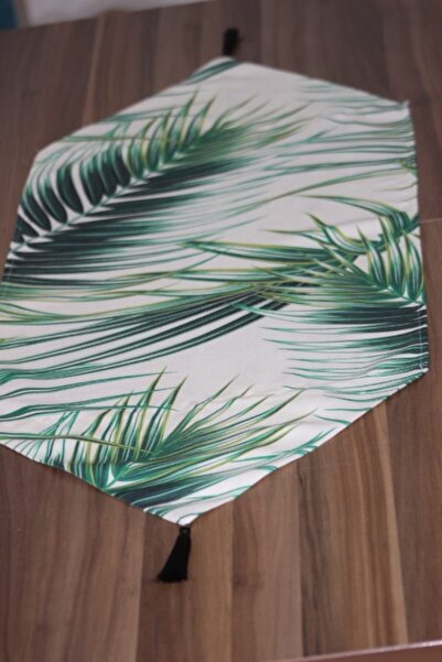 DÜŞLER EV TEKSTİLİ Runner cu model de palmier