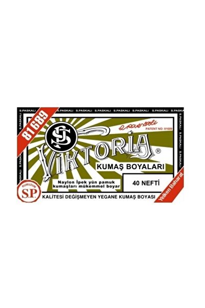 Viktoria Kumaş Boyası Nefti 2Pk+Fiske Sabitleme 1Pk