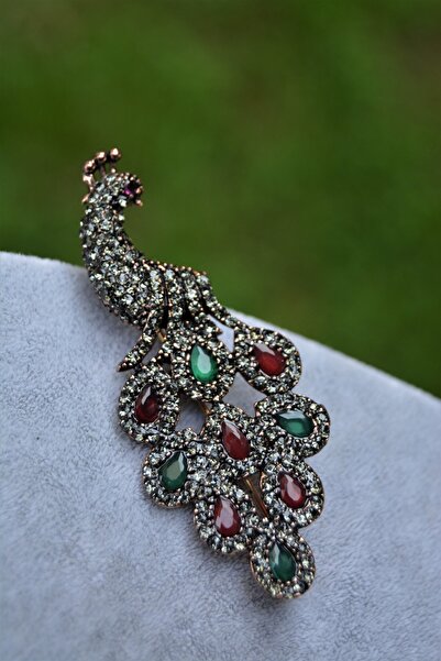 Stoneage Tavus Kuşu Bayan Broş