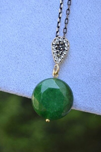 Stoneage Jewellery Yeşim Taşlı Tasarım Bayan Kolye