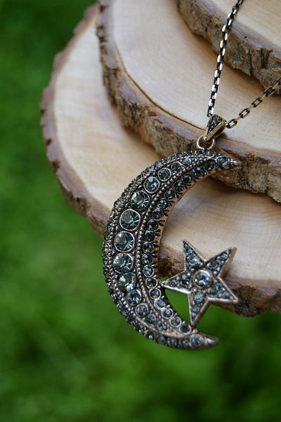 Stoneage Jewellery Authentic Moon Star Necklace