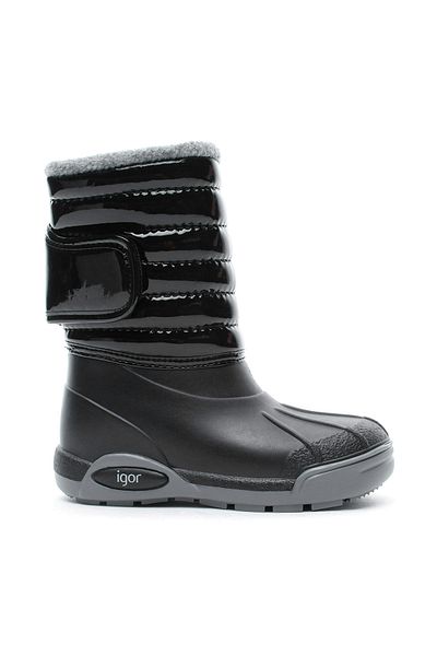 IGOR Topo Ski Charol Μαύρες παιδικές μπότες βροχής W10168