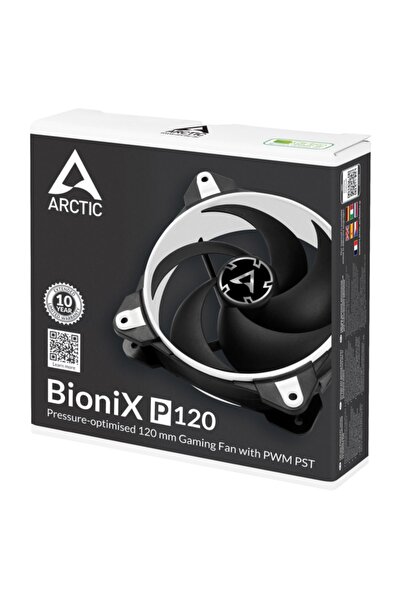 Arctic Bionix P120 Pwm Pst 120mm Oyuncu Kasa Fanı Beyaz