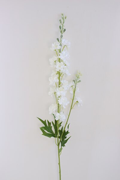 Yapay Çiçek Deposu Yapay Lüx Zarif Delphinium Dalı 84 Cm Beyaz
