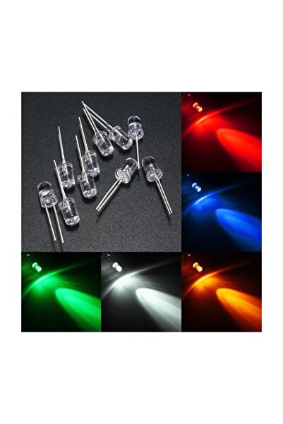 Arduino Şeffaf Led Seti 250 Adet 5 mm