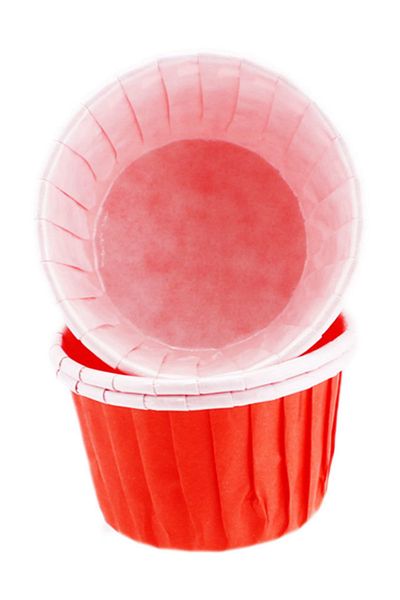 TT Tahtakale Toptancıları Small Size Red Cupcake Mold - 38*30 MM, 100 Pieces