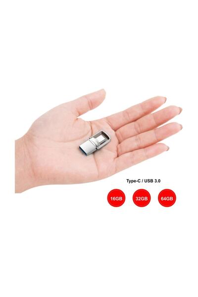 Concord 32gb 3,0 Type-c Mini Metal Otg Usb Flash Bellek