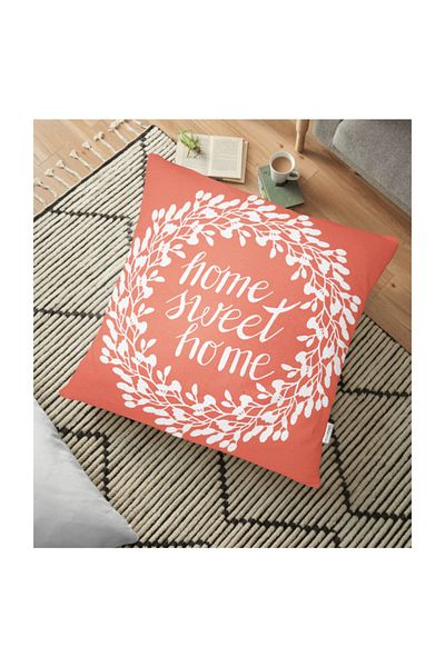 Realhomes Home Sweet Home Perna Decorativa de Pardoseala Imprimata Digital - 70 X 70 cm