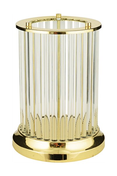 Çakır Aydınlatma Lina Dekoratif Cam Mumluk Gold Altın 18 X 24 Cm - Çakır Avize