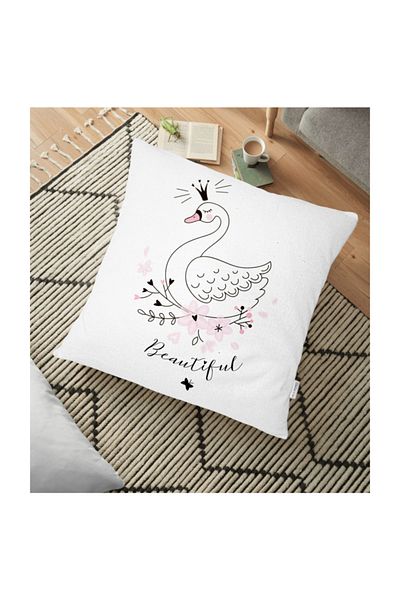 Realhomes Perna de Pardoseala Moderna Imprimata Beatiful Duck - 70 X 70 Cm