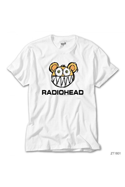 Z zepplin Radiohead Kid Bear Мультфільм Біла футболка