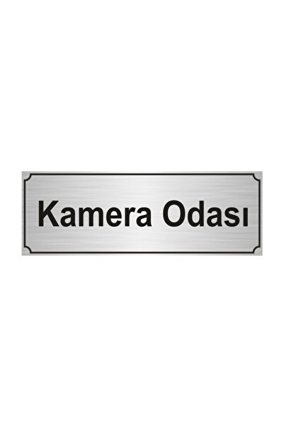 Gift Box Camera Room Direction Board Silver Color Metal 7Cmx20Cm