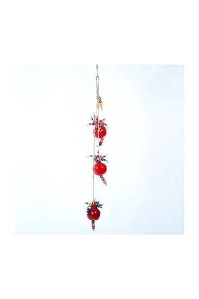 GNDGİFT Wall Door Ornament Triple Ceramic Rope Pomegranate Charm