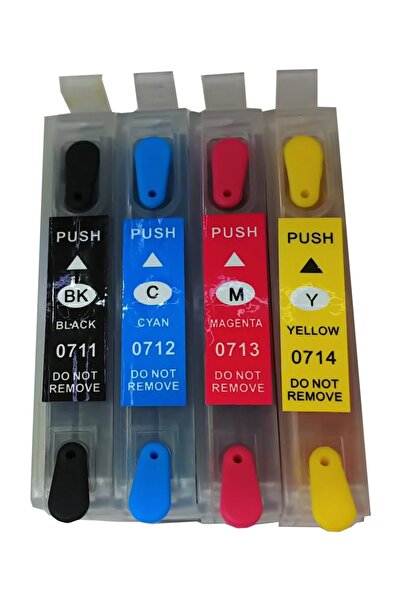 Duruink Epson T0711/t0714 4 Renk Kolay Dolan Kartuş