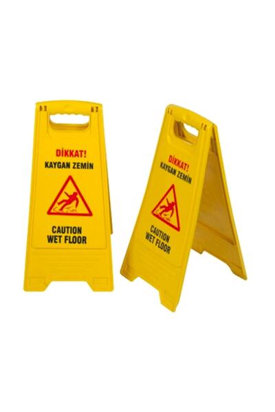 Demir DİKKAT KAYGAN ZEMİN LEVHASI İKAZ LEVHASI Kaygan1271123456, one size