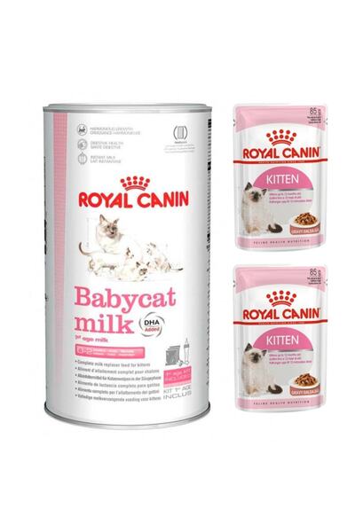 Royal Canin Babycat Milk Yavru Kedi Süt Tozu 300 Gr +  Kitten Yavru Yaş Kedi ...