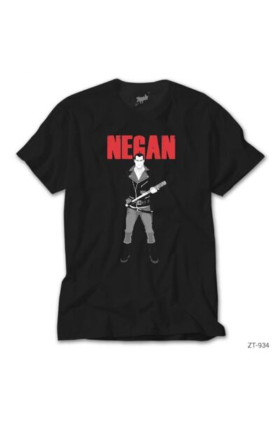 Z zepplin Tricou negru The Walking Dead Negan