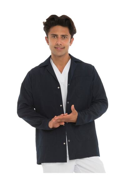 VEHBİ Coat Boy Classic Collar Doctor Teacher Apron Laboratory Men's Coat