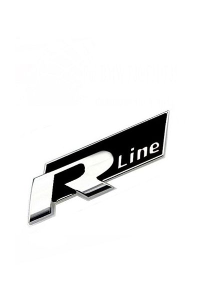 Z Tech شعار شعار معدني أسود ثلاثي الأبعاد من R Line