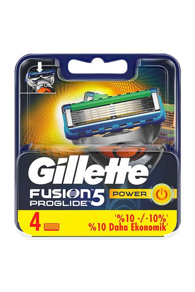 Gillette Fusion Proglide Power Replacement Shaving razor 4 pcs