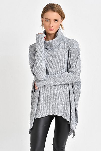 Quincey Pulover lângă din lână gri deschis BDM2526