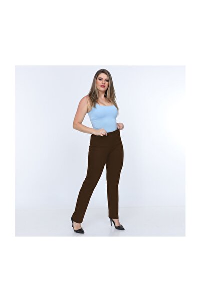 Gül Moda Women's Plus Size Elastic Waist Trousers