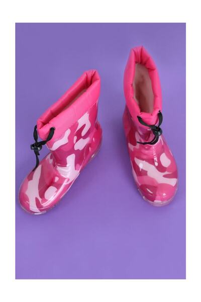 Felicita Feliçita Pembe-kamuflaj Çocuk Çizmesi