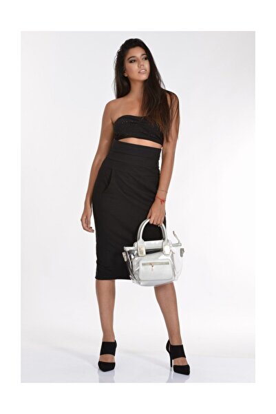 Moda1001 Geantă dublă, din piele transparentă, foarte elegantă pentru femei -...