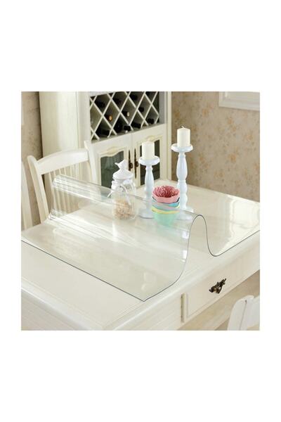 Özel Yapım 120x200 Şeffaf Pvc Masa Örtüsü 2,5mm Kalınlık Cam Gibi Saydam Masa...