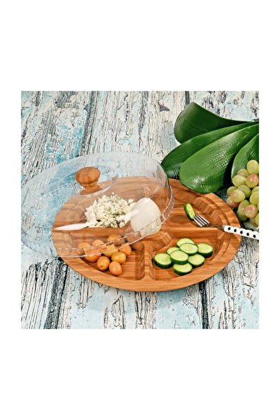 Kosova Ksv Bamboo Presentation Breakfast Plate - Bamboo Breakfast 30 cm