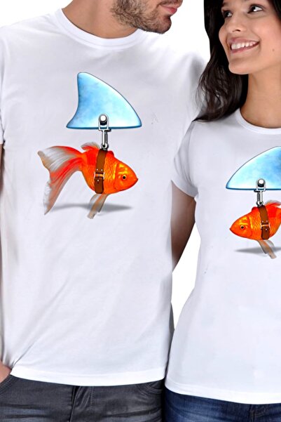 SCUBAPROMO Velika ajkula bela majica