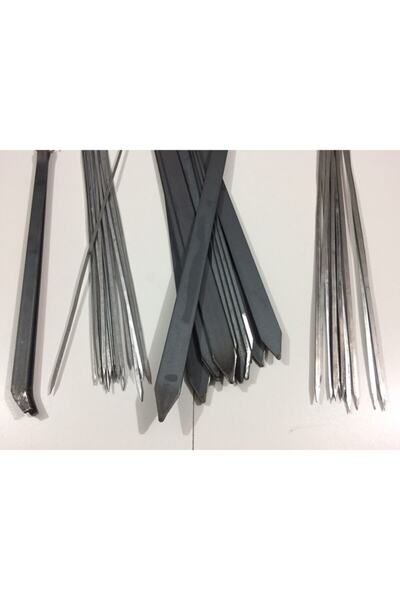 mobilreyon - Mangal Seti (55cm) - 10 Adana Kebap Şişi, 10 Ciğer Şiş, 10 Adet ...